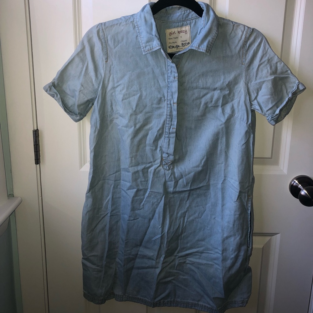 Denim shirt dress